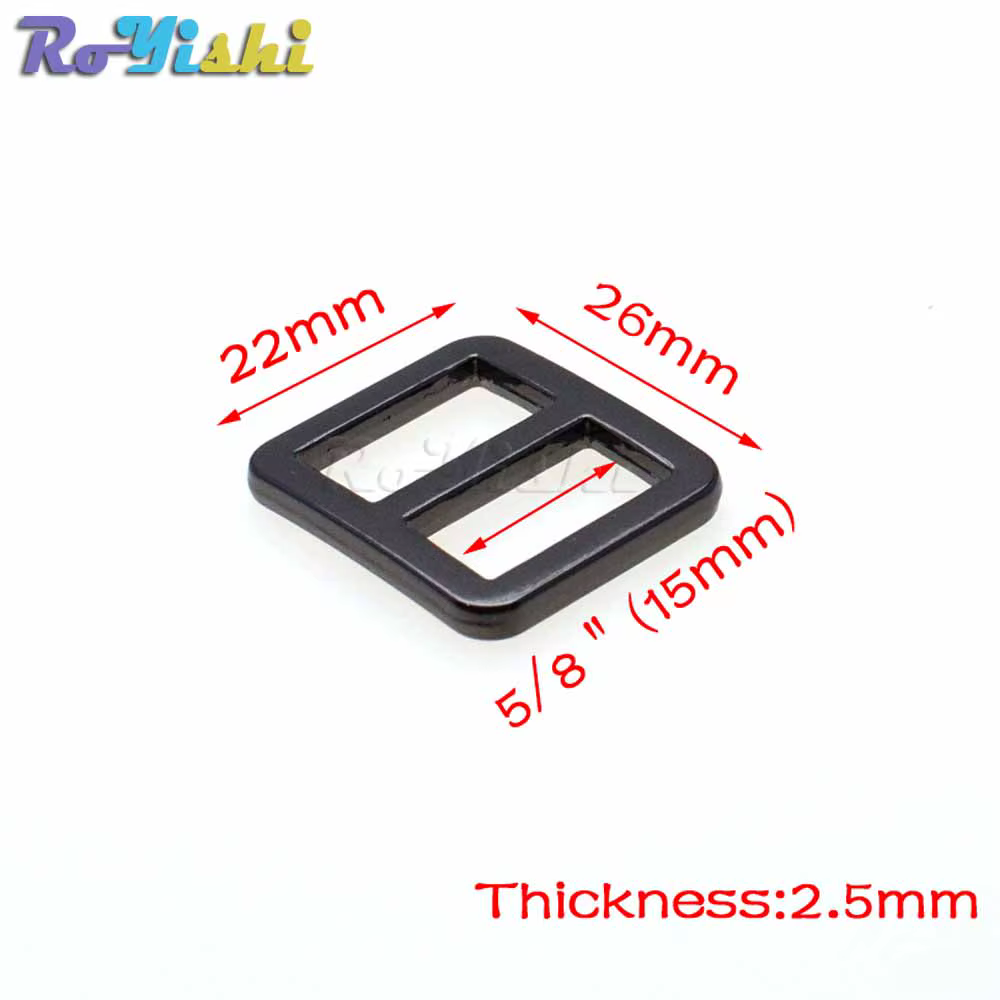 Hebilla metálica 15mm ajustable para correas tácticas - imagen 2