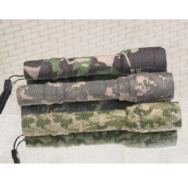 Goon Tape 2,5 cm * 4,5 m cinta de agarre de camuflaje autoadhesiva para pistolas, vendaje elástico de envoltura sigilosa no tejida táctica para deportes al aire libre - imagen 5