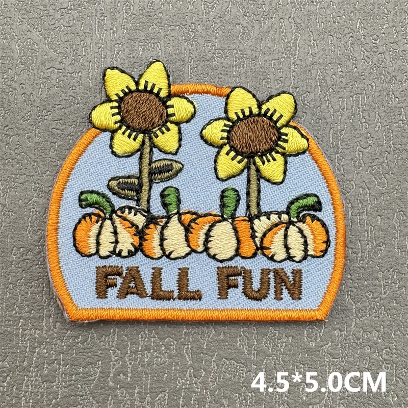 Parche de flor de sol para planchar, parches para ropa, parches de abeja/mariposa para pegatinas para ropa, parche bordado de dibujos animados DIY para ropa - imagen 3