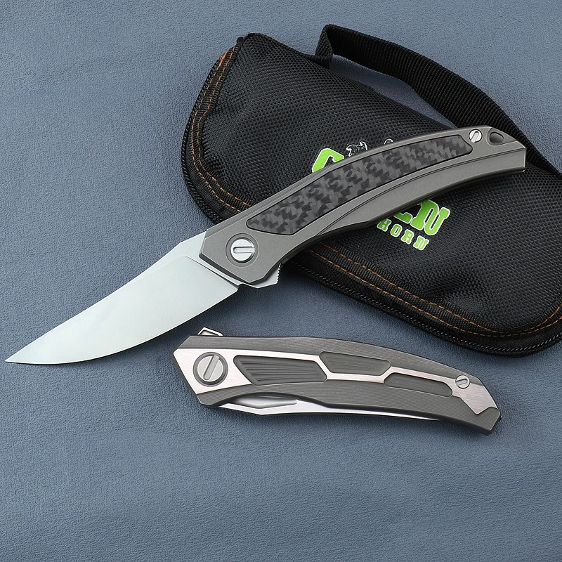 Cuchillo plegable táctico Green Thorn Quantum – Titanio y VG10 para EDC - imagen 4