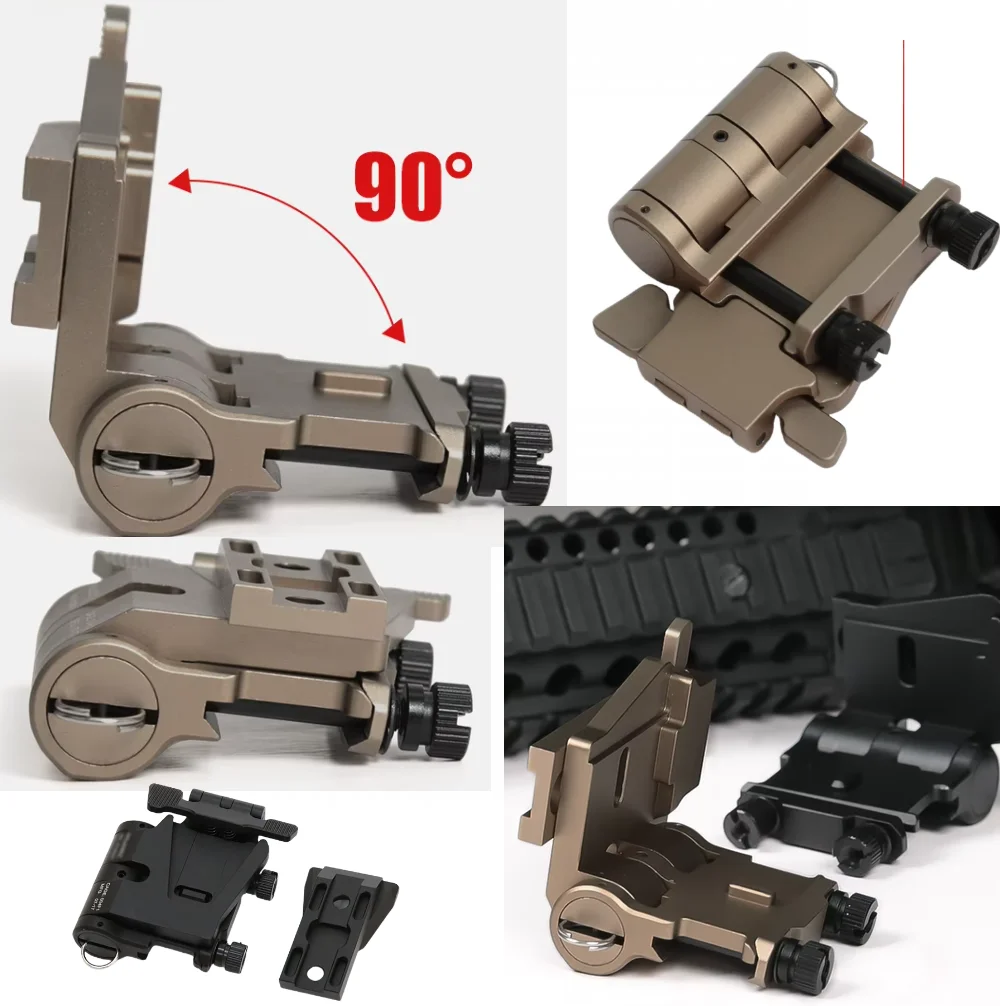 FMA-soportes tácticos Airsoft abatibles de aluminio, soporte de lupa táctico G33, soporte de rotación, Base de liberación rápida - imagen 2