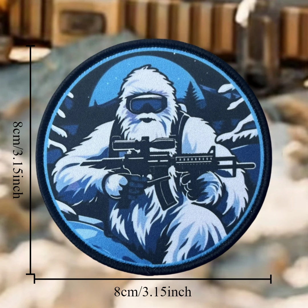 Parche táctico de la patrulla Yeti alpina, insignia de moral táctica, parches de gancho y bucle impresos en ropa, brazalete militar, pegatina para mochila - imagen 2