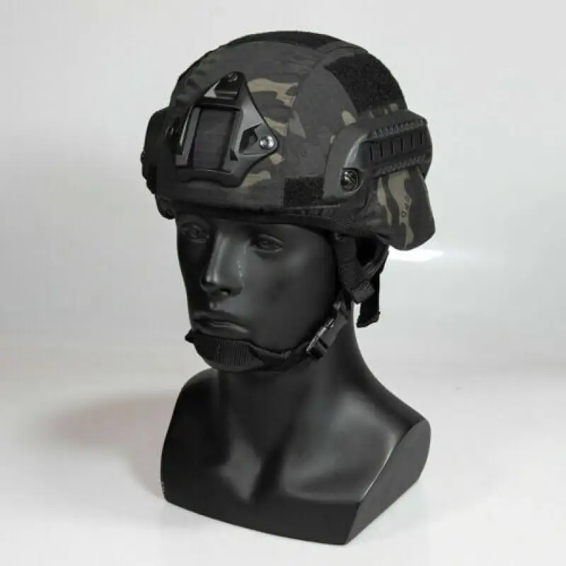 Funda de camuflaje para casco táctico MICH2000, para Paintball de caza - imagen 2