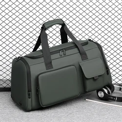 Bolso de hombro tipo bandolera para gimnasio, Fitness, separación en seco y húmedo, Yoga, bolso de viaje de corta distancia, compartimento independiente para zapatos, bolsa de natación