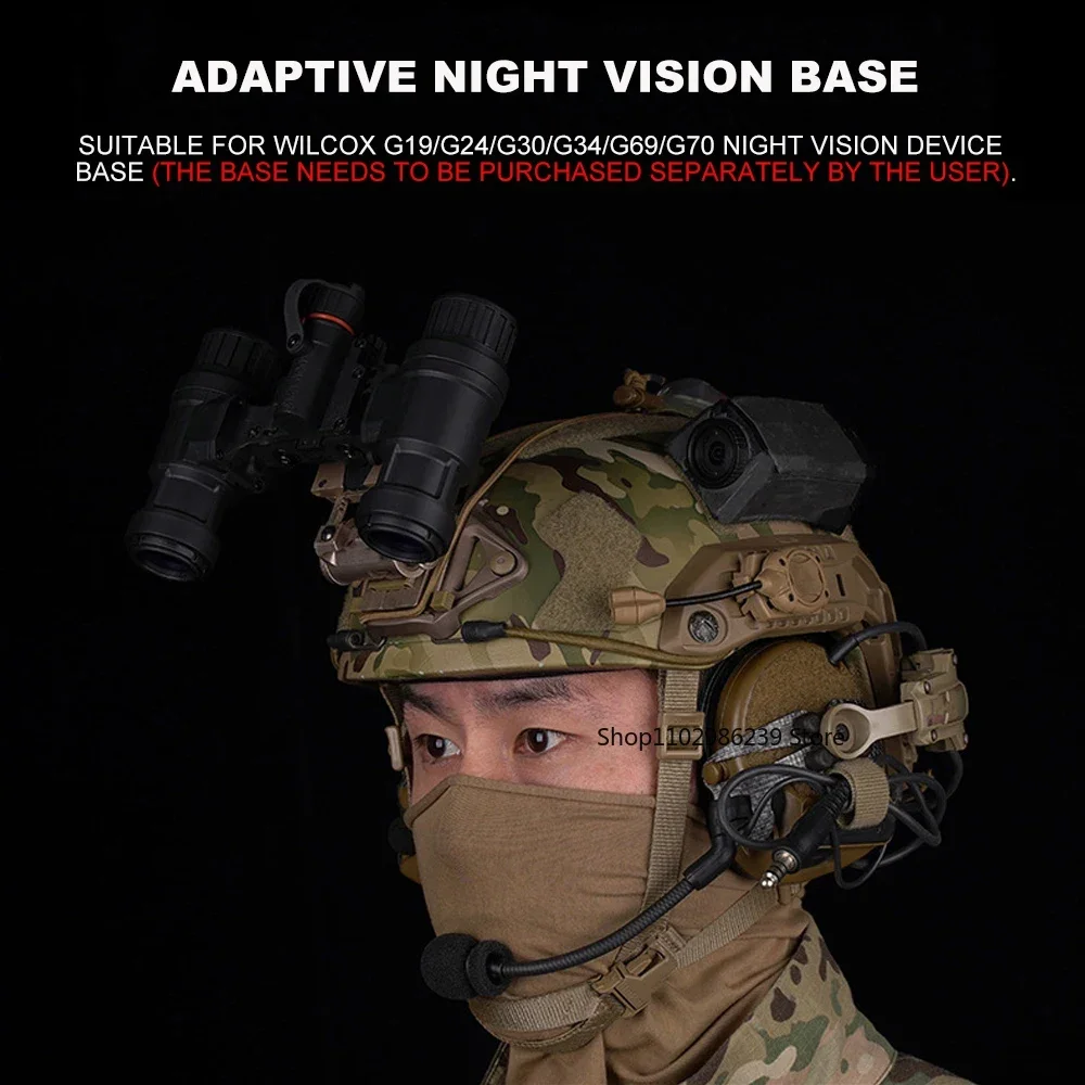 Réplica AN/PVS-31 doble tubo – Gafas visión nocturna casco táctico - imagen 5