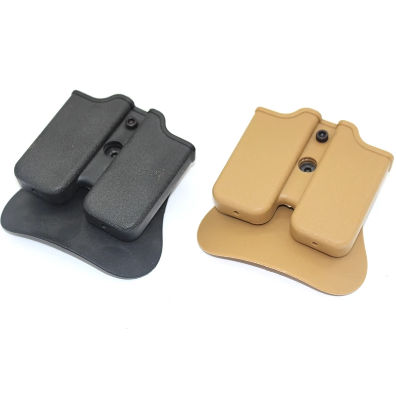 Hutning-Soporte táctico doble para revistas Colt 1911 IMI, bolsa Mag de doble paleta para Paintball