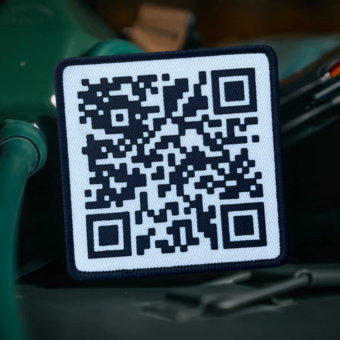 Parche con insignia de moral divertida de código QR, brazalete táctico con gancho y bucle impreso, mochila para exteriores, accesorios para sombrero, pegatinas - imagen 3