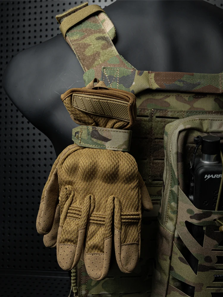 Guantes tácticos multiusos para exteriores, hebilla de cuerda de Montañismo - imagen 3