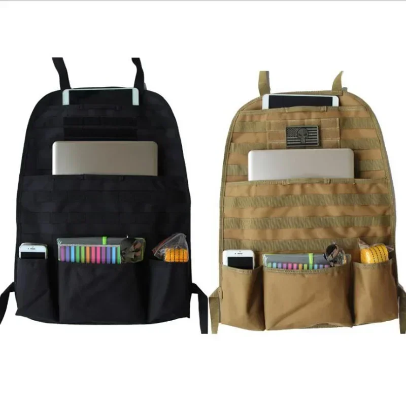 Organizador táctico para coche, bolsa de almacenamiento para asiento trasero, bolsas colgantes de camuflaje multifunción, bolsillo para guardar y orden, accesorios interiores - imagen 3