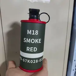 Modelo simulado M18 de mano, juguetes de tanque de almacenamiento de modelo de granada estática de ventilador del ejército, para accesorios de película, juego de Paintball al aire libre
