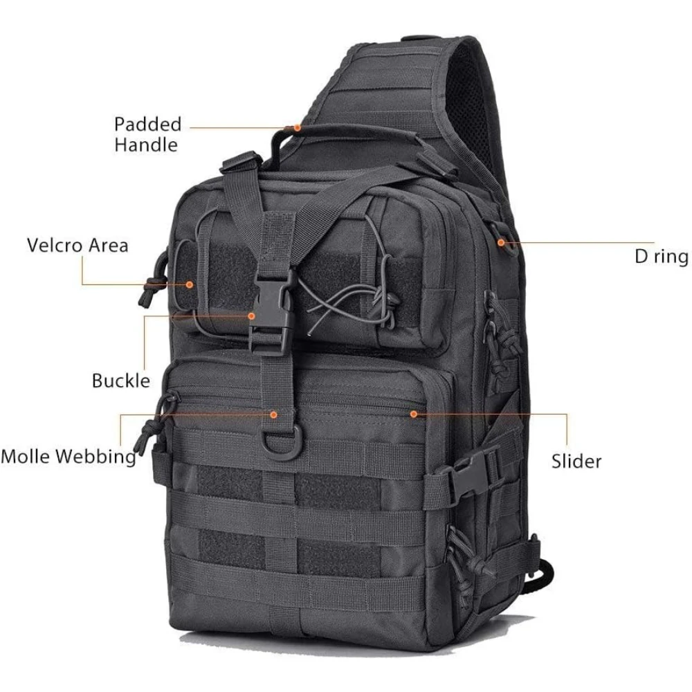 Rover bolso táctico bandolera EDC Molle mochila pecho asalto - imagen 3