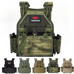 YAKEDA MOX CAMO chaleco porta placas de liberación rápida Nylon Molle