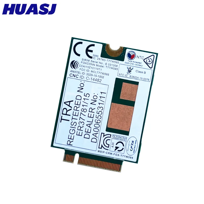T77W595 4G ​ Módulo de tarjeta LTE LT4120 796928-001 MDM9625 para Probook/EliteBook 820 840 850 G2 G3 4G módulo tarjeta de red - imagen 4