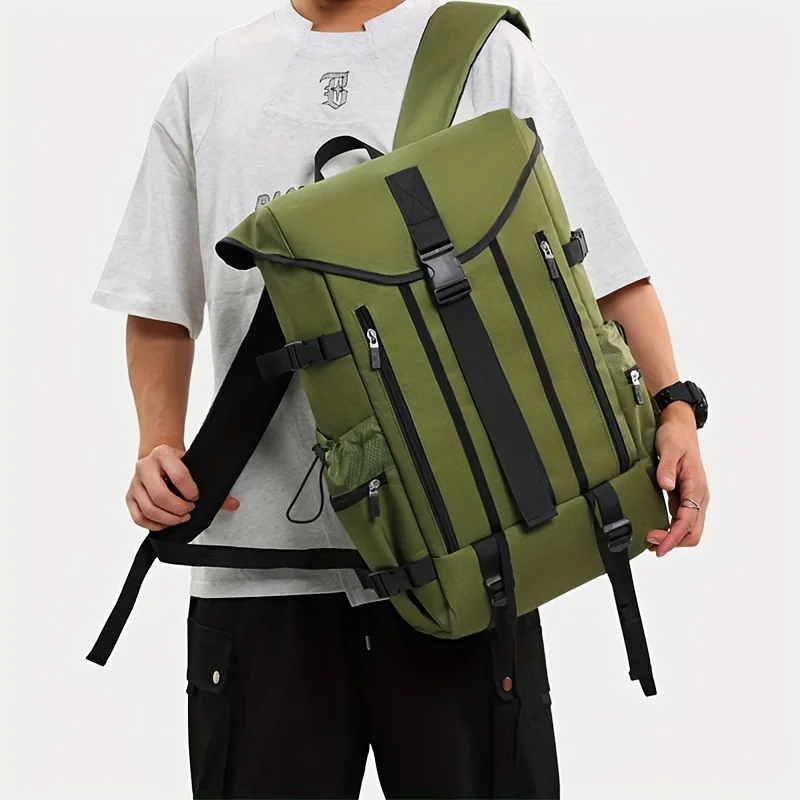 Fandao-Bolso de nailon de gran capacidad para viajes físicos, mochila de Montañismo al aire libre con compartimento para ordenador portátil para jóvenes de moda - imagen 3