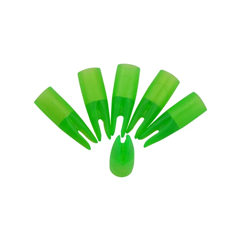 50/100 Uds flecha Nock para OD 8mm flecha eje madera bambú flecha tiro con arco objetivo caza plástico Nock - imagen 5