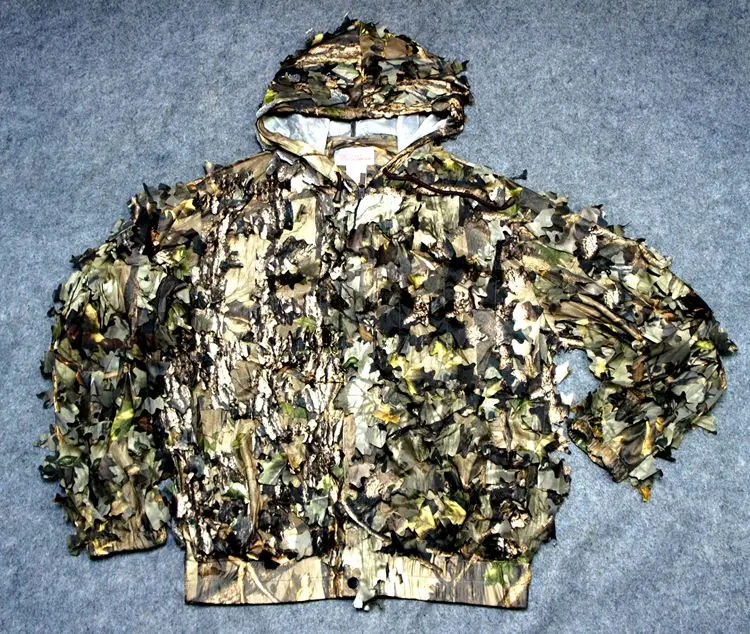 Ghillie-traje de camuflaje biónico para exteriores, traje troquelado de hojas - imagen 4