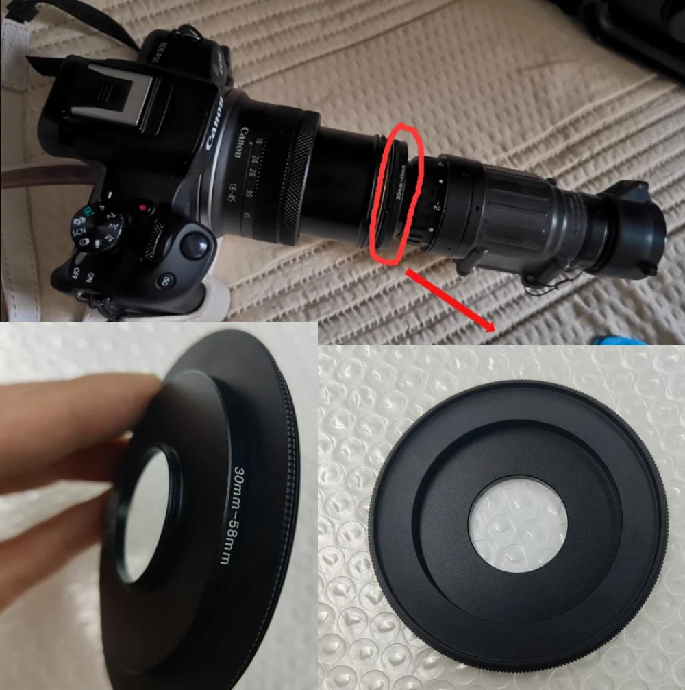 Anillo adaptador fotográfico para gafas de visión nocturna PVS14 PVS31