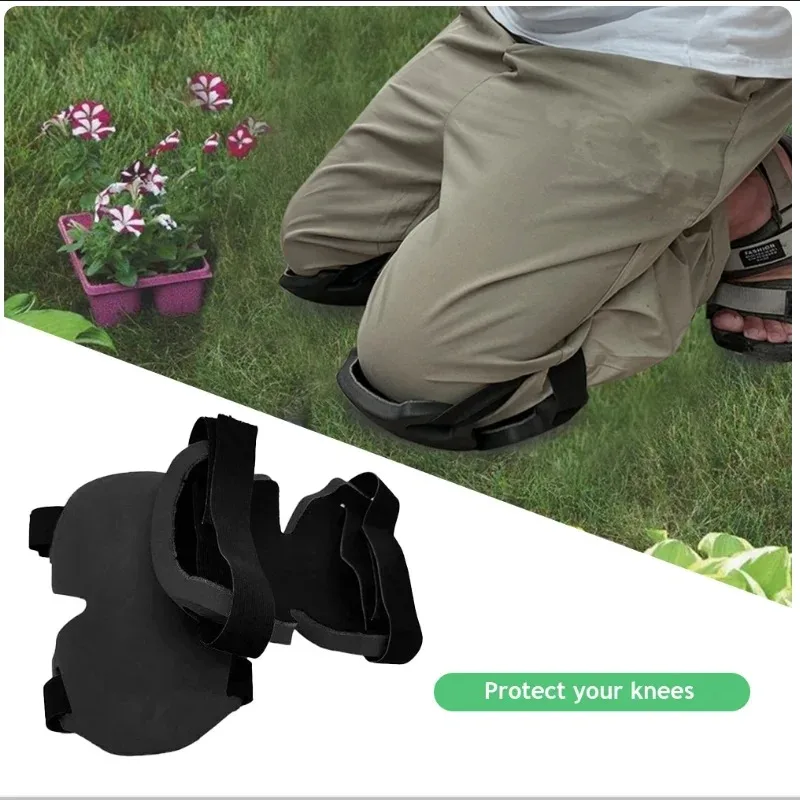 Rodilleras flexibles de espuma suave, Almohadillas protectoras deportivas para trabajo, jardinería, constructor de rodilla, suministros de seguridad para el trabajo, 1 par - imagen 4