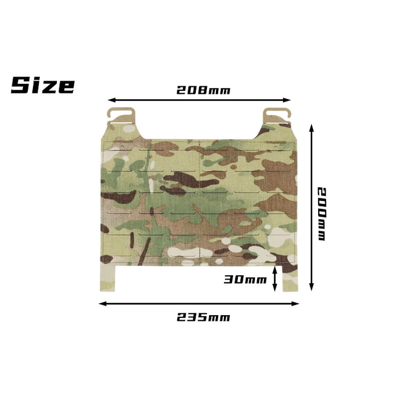 Panel frontal MOLLE: accesorio táctico modular para chalecos al aire libre y equipo de supervivencia - imagen 2