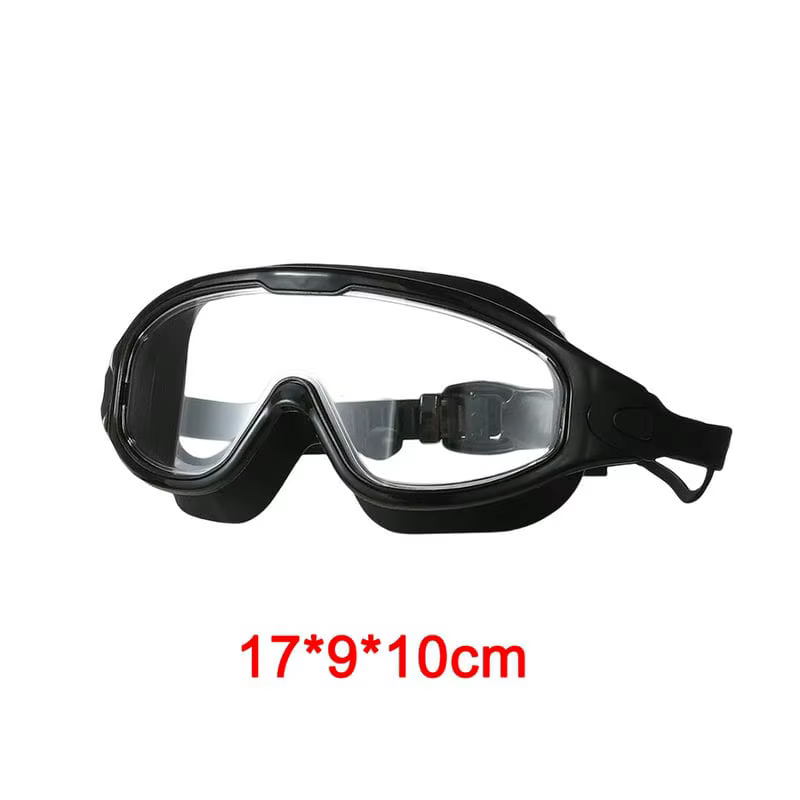 Gafas de natación antiniebla de silicona con tapones