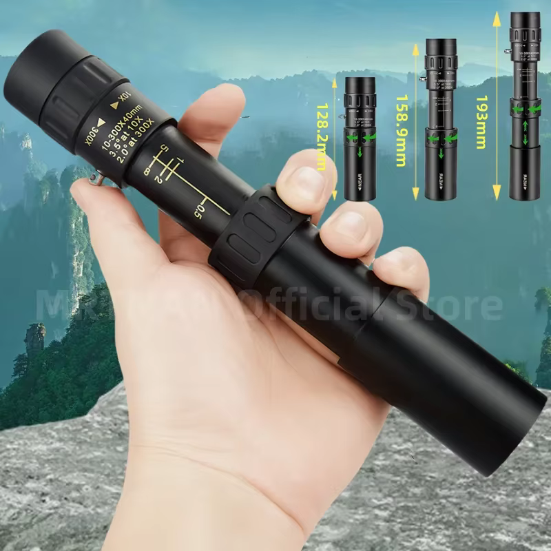 Monocular de zoom para acampada con trípode y soporte móvil - imagen 4