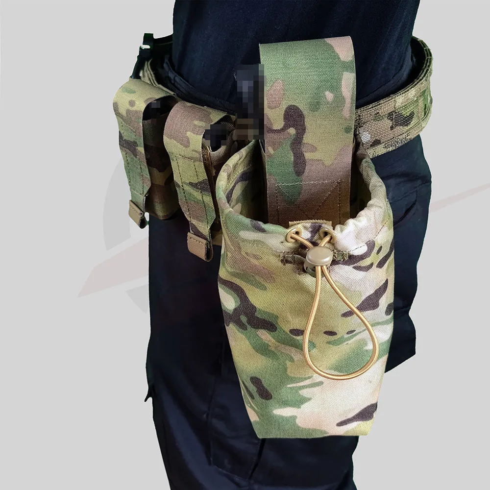 Bolsa de reciclaje táctica para exteriores, bolsa de basura de cintura, bolsa doble Mag de 9mm + juego combinado de bolsa individual Mag 5,56 - imagen 2