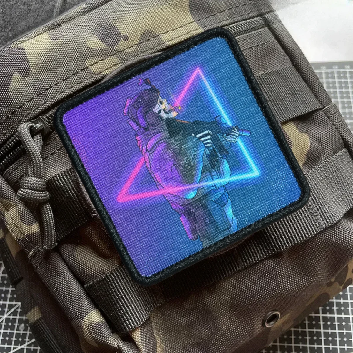 Parche de moral táctica de calavera "Born for War", parche divertido de gancho y bucle, insignia militar de Airsoft, brazalete, pegatinas impresas para mochila - imagen 5