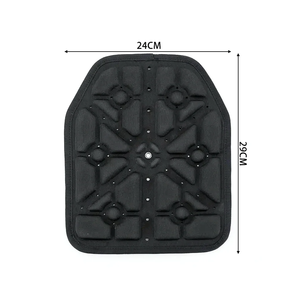 Chaleco táctico con placas faciales, almohadilla transportadora, deflector ligero, a prueba de golpes, transpirable y disipación de calor, 2 uds. - imagen 3