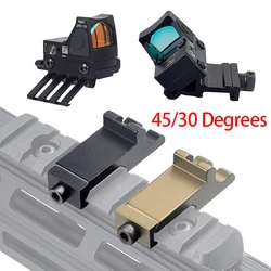 Montaje lateral riel compensado 45/30 grados Picatinny AR15 ópticas
