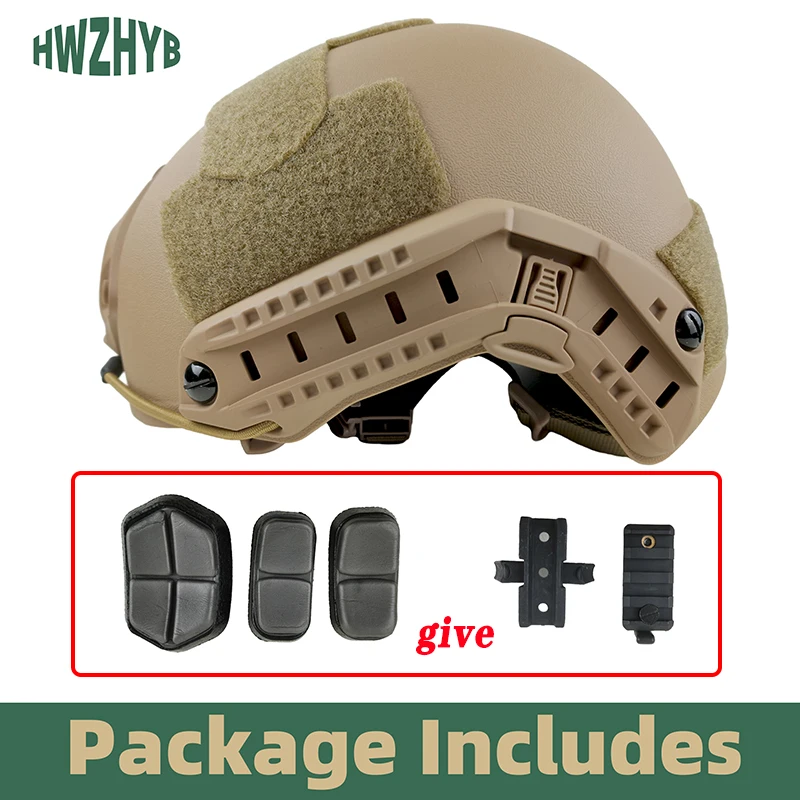 Casco táctico rápido antidisturbios ABS suspensión de 4 puntos circunferencia de cabeza ajustable para protección militar CS Airsoft al aire libre - imagen 2