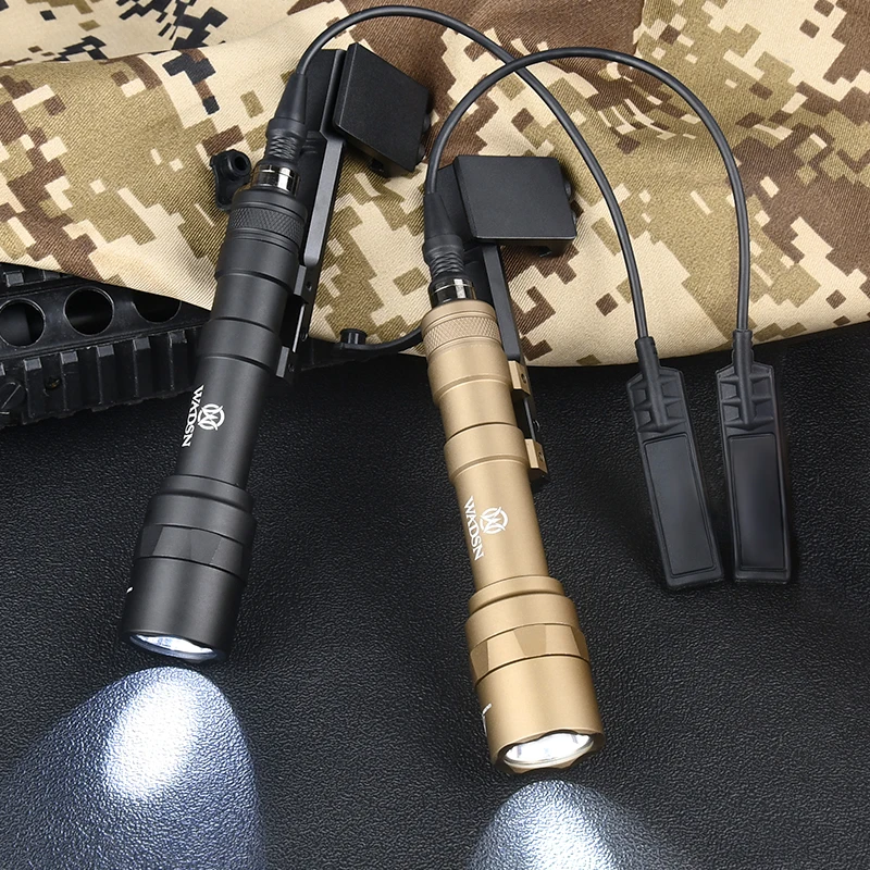 Linterna WADSN M600U, conjunto de 800Lumen, luz de alta potencia, foco LED blanco, lámpara de exploración de caza al aire libre con Base de Metal - imagen 5