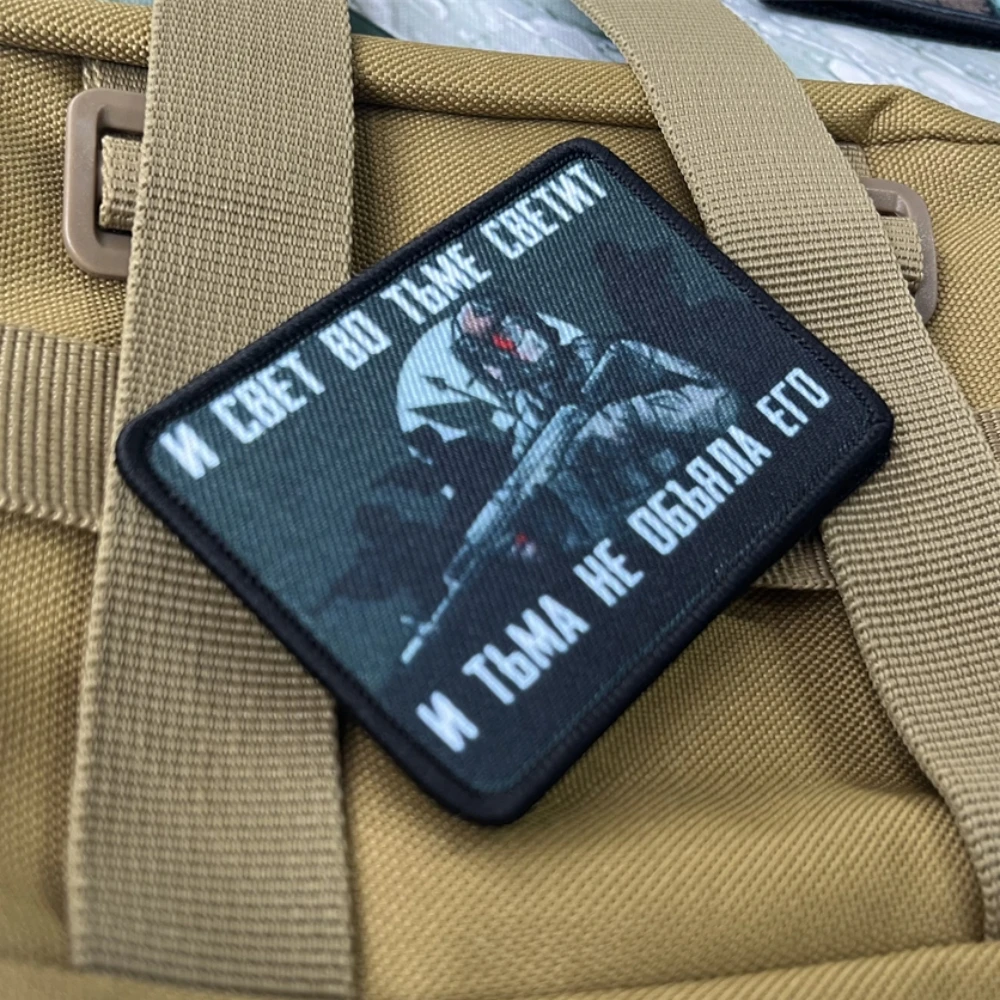 Born for War-insignia de Moral del operador Krtek, parches de Chevron impresos, pegatina militar del ejército táctico - imagen 4