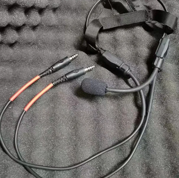 Atlantic Systems MH180 Conducción ósea impermeable (IPX7) táctica de un solo lado/conucción ósea de doble cara/auriculares de doble canal