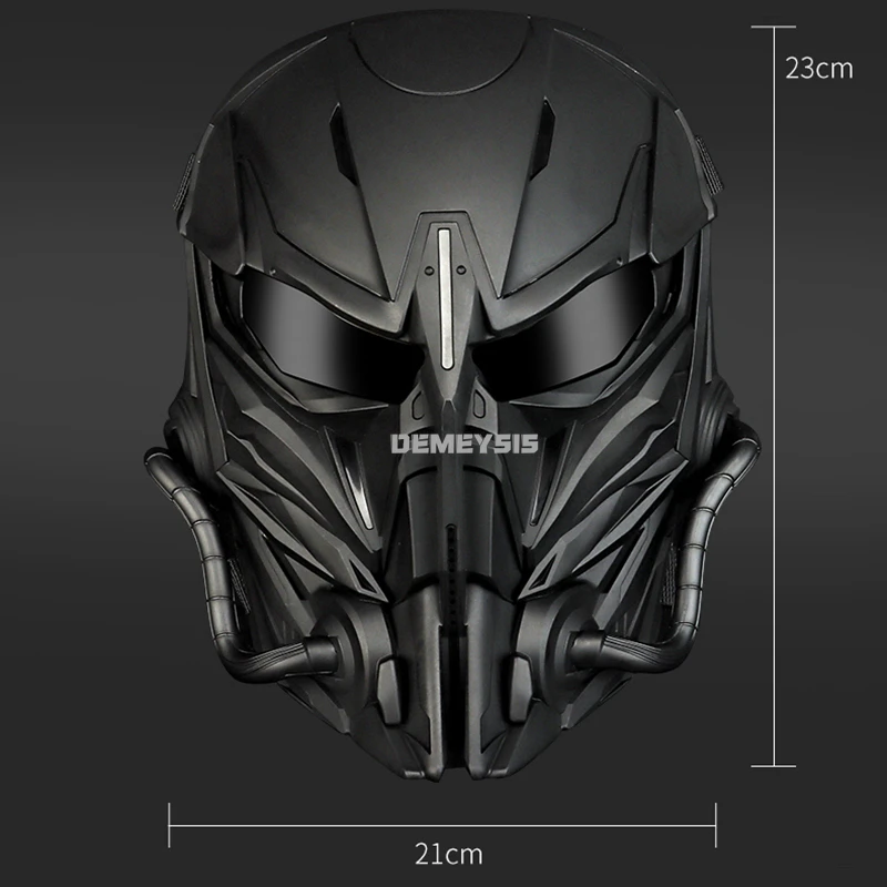 Máscaras tácticas de cara completa, mascarada de Halloween, Cosplay, cabeza, máscara, equipo de juego de guerra, caza, máscaras de Paintball Airsoft - imagen 3