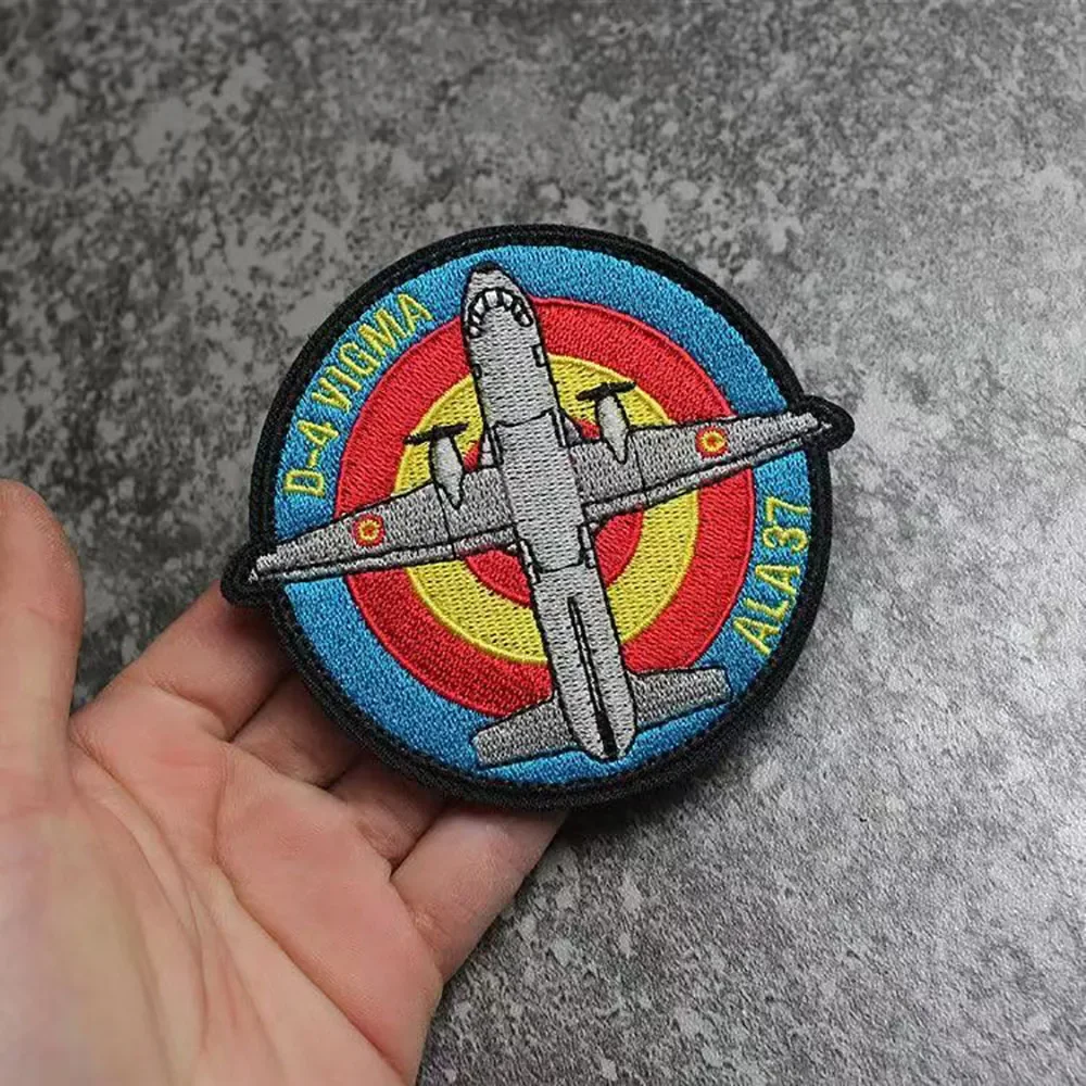 Parche bordado táctico militar de España, parches de motocicleta para ropa, insignia de gancho y bucle de 37 rayas, insignias de apliques del ejército - imagen 3