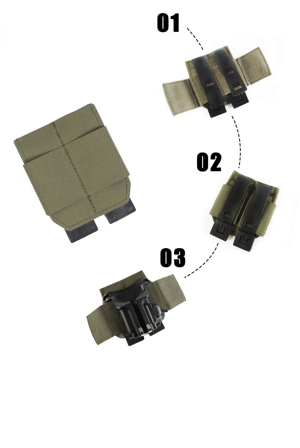 Dmgear Slr Sistema de arnés de ajuste rápido de montaje rápido Cinturón táctico de un solo punto - imagen 3
