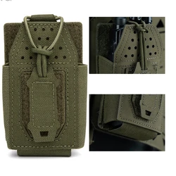 Bolsa táctica para walkie-talkie, tarjeta Oxford 600D, bolsa de Radio Molle, soporte portátil para teléfono deportivo para caza al aire libre, funda para walkie-talkie