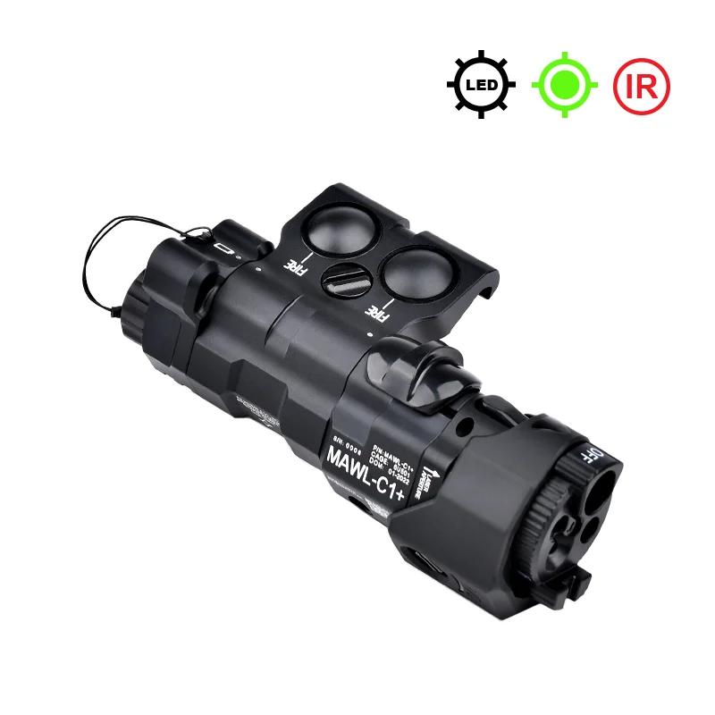 MAWL-C1 dispositivo de puntería láser táctico CNC metal luz LED IR - imagen 2