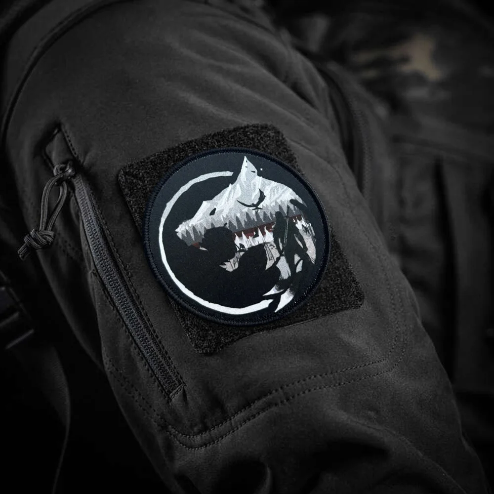 Parche táctico de moral de lobo salvaje, parches militares con gancho para ropa, accesorios de aventura, chaleco, mochila, pegatinas, apliques - imagen 4