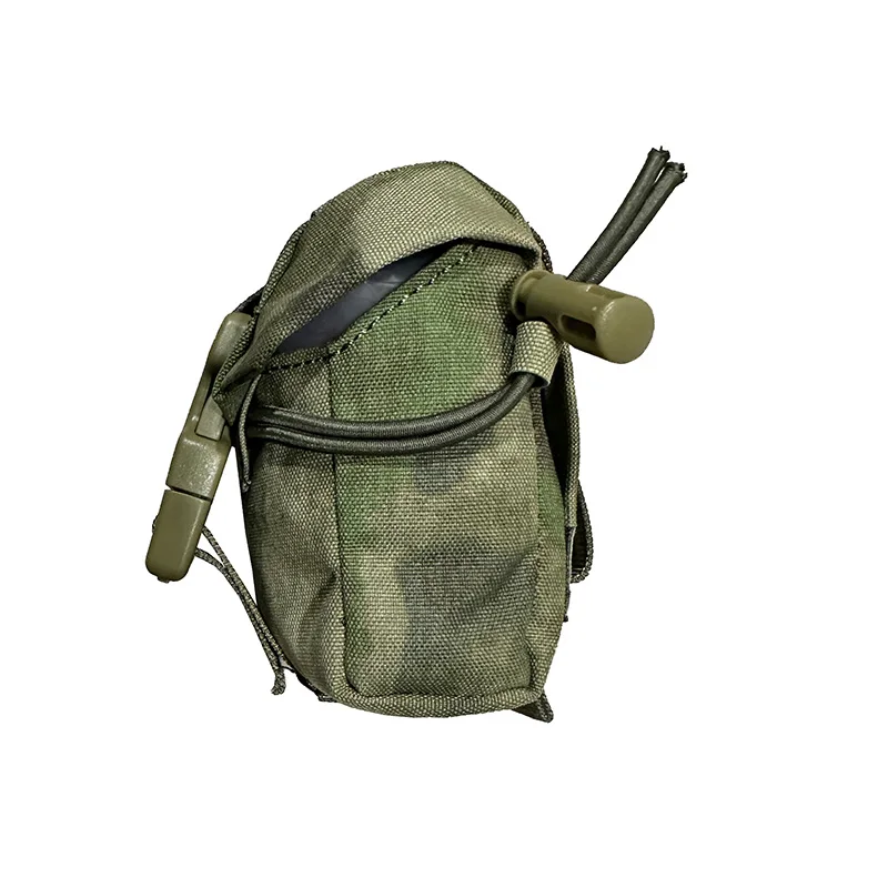 Bolsa táctica para granada Frag, bolsa de herramientas MOLLE, Mini bolsa de almacenamiento de cintura EDC de ultrafilidad con función ajustable para caza Airsoft - imagen 4