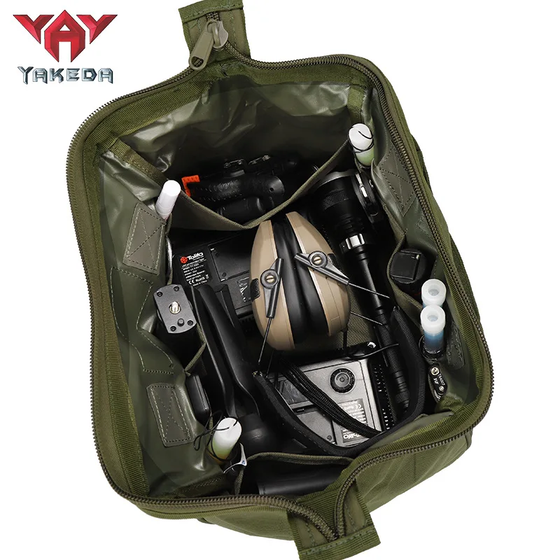 YAKEDA-Bolso táctico de nailon 600D para hombre, bolsa de almacenamiento multifuncional de gran capacidad para deportes al aire libre, Fitness, gimnasio, viajes, senderismo - imagen 4