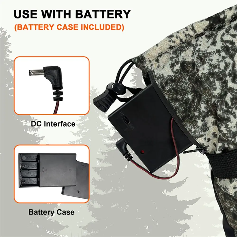 Guantes calefactores con pantalla táctil para exteriores, guantes calefactores eléctricos para ciclismo de invierno con caja de batería para esquiar, snowboard y escalar - imagen 4