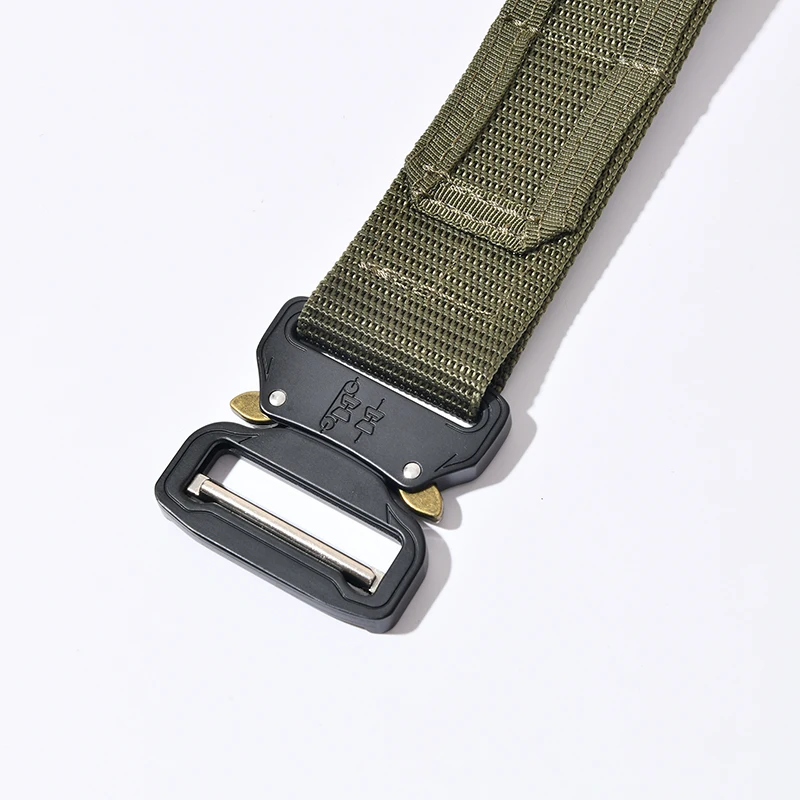 Cinturón táctico doble de 4,3 cm para hombre, cinturón de liberación rápida de combate del ejército, cinturón para caza al aire libre, senderismo, cinturones exteriores interiores de 125cm - imagen 3