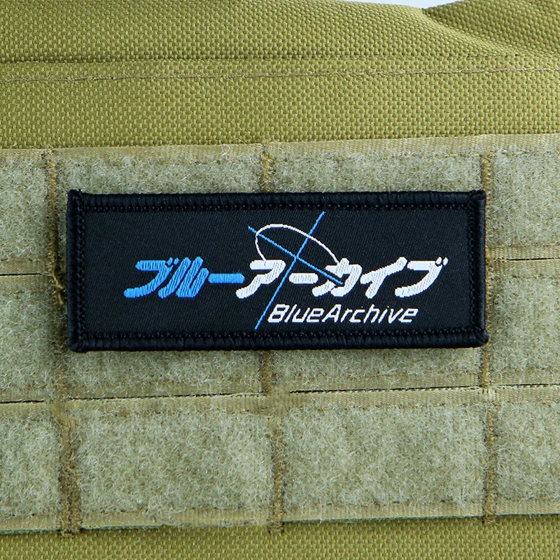 Parche bordado de juego de archivo azul para decoración de chaleco, mochila, ropa - imagen 2