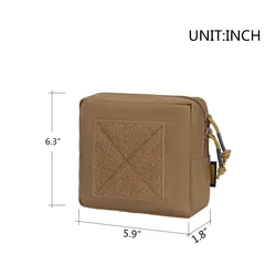 Bolsa táctica MOLLE impermeable carga EDC