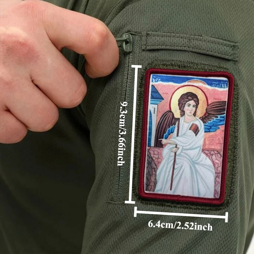 Parches tácticos de madre de Dios, parche de bandera Meme con gancho y bucle, insignia de moral del ejército militar, pegatinas para mochila - imagen 3
