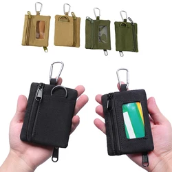 Cartera táctica EDC con cremallera para tarjetas y llaves