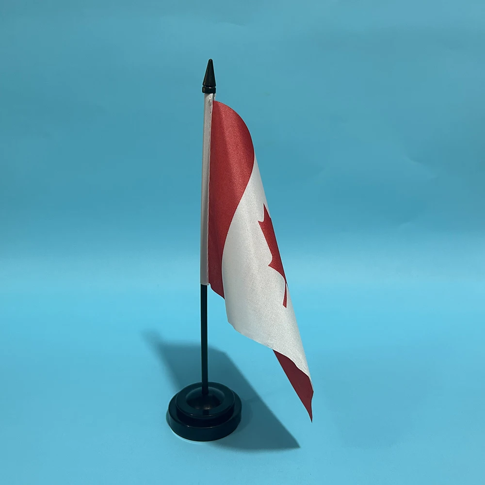 BANDERA DE SKY Bandera de escritorio de oficina Bandera de Canadá 14x21 cm Bandera nacional canadiense Adornos de escritorio Banderas - imagen 5