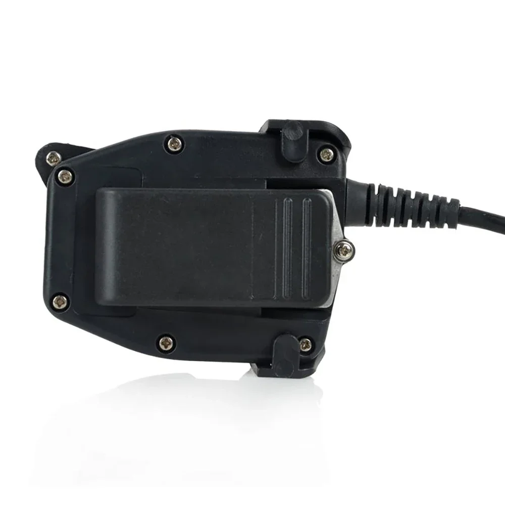Cable adaptador PTT de auriculares tácticos para auriculares tácticos Z ComtacII H50 MSA SORDIN H60 HD03 Kenwood Baofeng Radio bidireccional - imagen 3