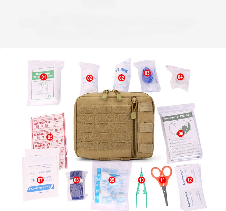 Bolsa de administración Molle táctica, bolsa de herramientas EDC cortada con láser, bolsa Modular Horizontal, bolsa de cintura Molle para herramientas al aire libre - imagen 5